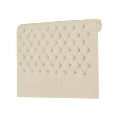 MAVISAC - Cabecera Linen Plaza King Color Marfil - Ultra Cuero