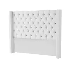 MAVISAC - Cabecera Master Rey Mavisac Plaza Y Media Color Blanco - Ultra Cuero