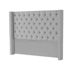 MAVISAC - Cabecera Master Rey Plaza Y Media Color Plata - Tela