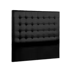 MAVISAC - Cabecera Atenas Plaza Queen Color Negro - Tela