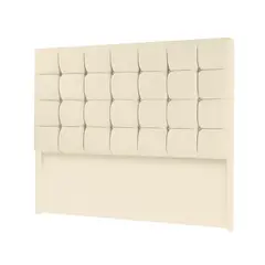 MAVISAC - Cabecera Cubes Dos Plazas Color Marfil - Tela