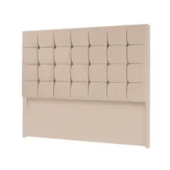 MAVISAC - Cabecera Cubes Plaza King Color Beige - Tela