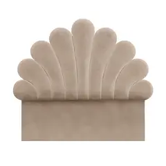 MAVISAC - Cabecera Emily Plaza King Color Beige - Tela