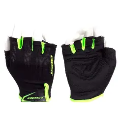 BEST - GUANTES SB-01-8032 NEGRO/VERDE TALLA M