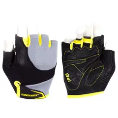 BEST - GUANTES SB-01-8518 GRIS/AMARILLO TALLA L
