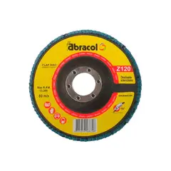 ABRACOL - DISCO FLAP #80 de 4 1/2" x 7/8" CAJA POR 10 UND