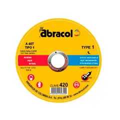 ABRACOL - DISCO DE CORTE FINO DOBLE PROPOSITO 7"X 1.6 X 7/8