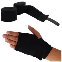 ALPHA GYM - Vendas de boxeo profesionales 5mt - NEGRO