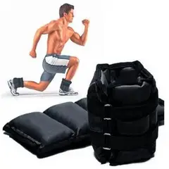 ALPHA GYM - Tobilleras con peso, tobilleras con lastre 3 kg