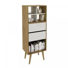 73 EXPERIENCE - Librero Dorma - Color Coigue & Blanco -