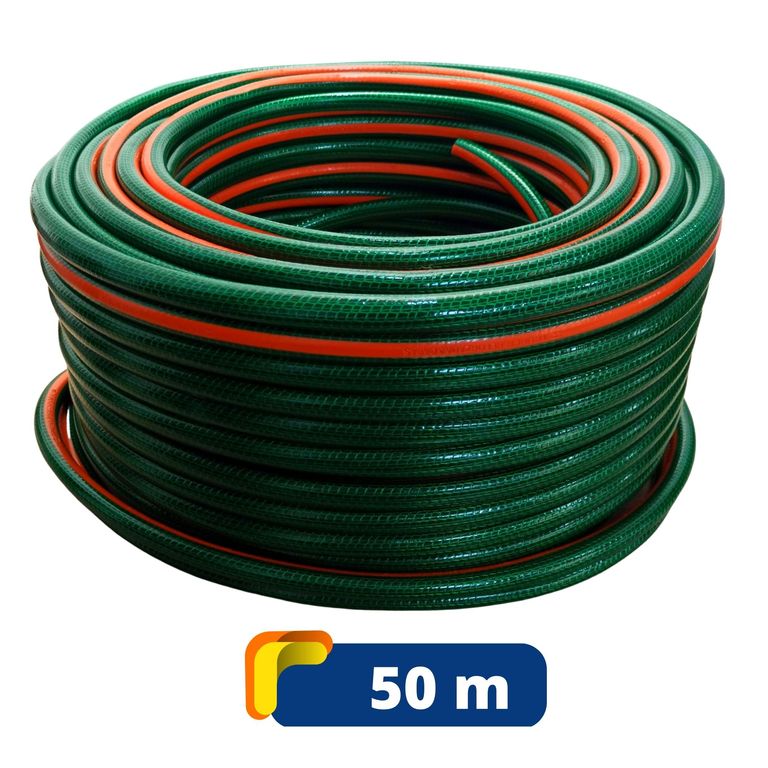 Manguera de riego expandible reforzada 1 /2" x 50m truper