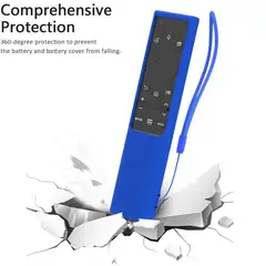 SIKAI - Funda Protector De Silicona Control Samsung Qled 2021 _ Azul