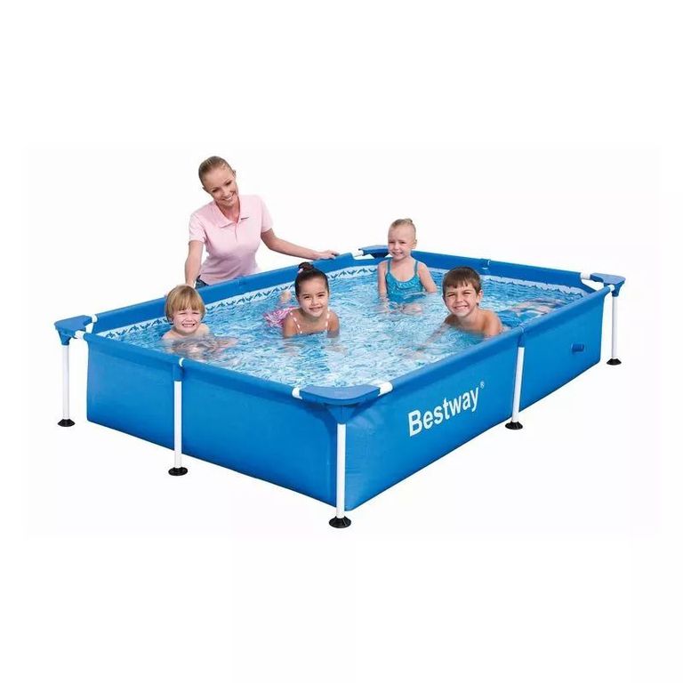 Bestway - Piscina estructural rectangular Armable 2.21 M x 1.50 M x 43 CM