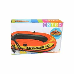 INTEX - - Bote inflable modelo Explorer Capacidad 186 kg con inflador y remos