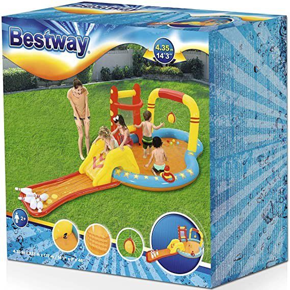 Piscina inflable Infantil con juegos de bolos