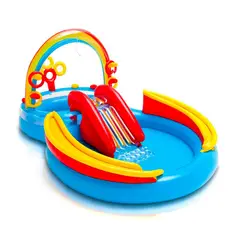 Intex - Intex - Piscina Inflable Arcoíris con centro de juegos