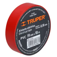 TRUPER - Cinta Aislante rojo 19mm x 18m Expert