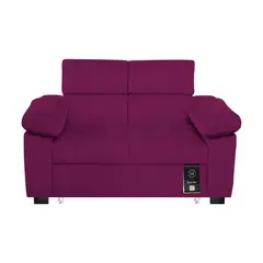BARAKA HOME - Sofá Cama Baltimore 1.5 Plz - Púrpura