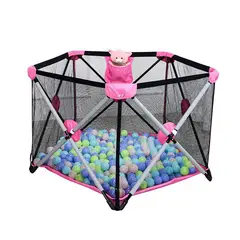 VOLTERETAS - Corral Plegable para Niño Rosado