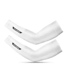 ROCKBROS - Mangas Ciclismo XT018 Blanco Cortaviento Anti UV