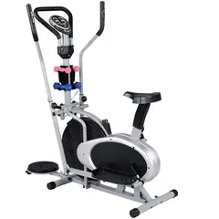 RISUTIMPORT - Bicicleta Elíptica Multifuncional Twist Pesas Pantalla