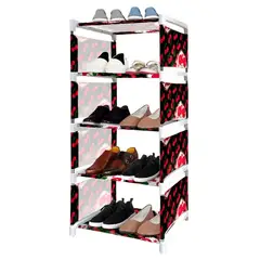 MINARI - Zapatera Organizador de Zapatos Estante 5 pisos Diseño Cerezas 5TZ