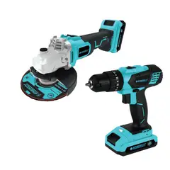 ENERGY - Taladro PercutorRotomartillo 13mm12 y Esmeril Angular 115mm42 Inalambricos 20V
