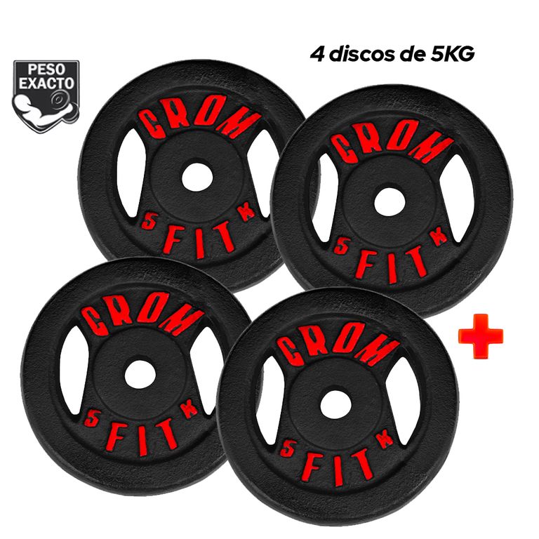 Pesas 4 Discos De 5kg Peso Exacto Importados