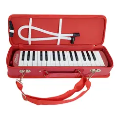 MELODY - - melodica de 32 notas teclas con estuche rígido - rojo.