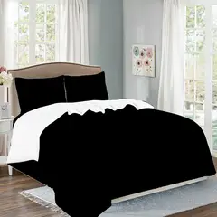 CASATEX - Edredón Acolchado Tela Carnero 100% Algodón 2 Plazas - NEGRO
