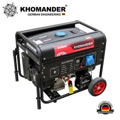 KHOMANDER - GENERADOR GASOLINERO 9000W 220V - - A. ELECTRICO Y MAN.