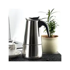 GENERICO - Cafetera Italiana para 12 Tazas Acero Inoxidable Marca Espresso Maker
