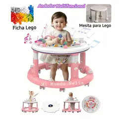 BABY - Andador Bebe multifuncional Musical Rosado