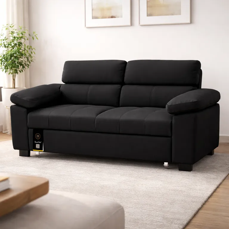 Sofá Cama Baltimore 2 Plz - Negro