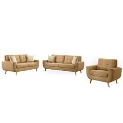 ALTO HOGAR - Juego de Sala 3 2 1 Kayruth Beige