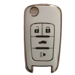 GENERICO - SKAUTOS Funda Protectora Llave Flip 4 Botones para Chevrolet