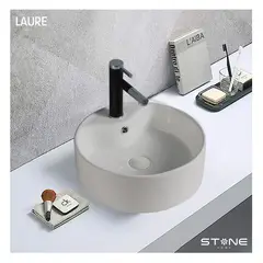 STONE - LAVAMANOS MOD REDONDO LAURE BLANCO