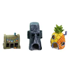 VATYERTY - Set de 3 accesorios decorativos para acuario-multicolor