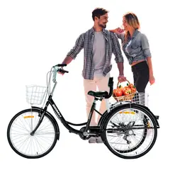 TRICIMAX - Tricicargo Tricicleta Aro 26 6vel Negro