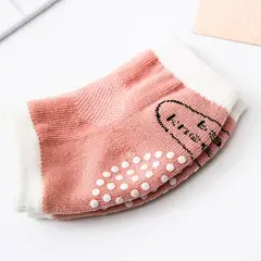 GENERICO - RODILLERA PARA BEBE 1 PACK X 3 PARES ROSADO, ROSADO Y PLOMO