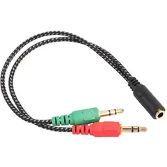 GENERICO - Adaptador Audífono Jack a Micrófono y Audio PC