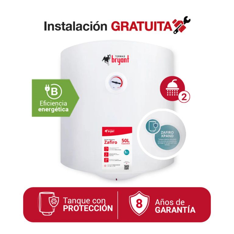 TERMA ELÉCTRICA 50 L MODERN BRYANT - ANTI OXIDACIÓN