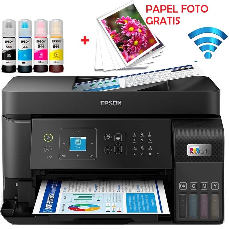 Impresora Epson EcoTank L5590 Multifuncional Fax USB LAN Wi-Fi