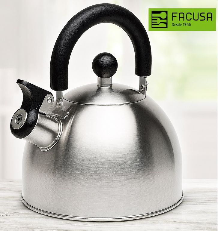 Tetera Facusa de 2 litros con Silbador - 100% Garantia