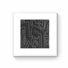DECO DESIGN - Cuadro Black And White 50X50Cm