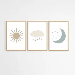 DECO DESIGN - Deco Design Set Nubes X 3 Pcs - 30X40Cm