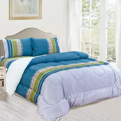CASATEX - Edredón Acolchado Tela Carnero 100% Algodón + Sabanas 2 Plazas - TC02