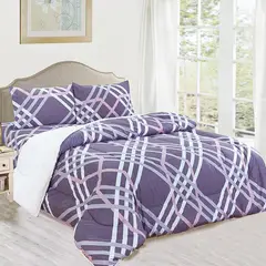 CASATEX - Edredón Acolchado Tela Carnero 100% Algodón + Sabanas 2 Plazas - TC07