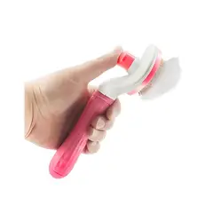 GENERICO - Peine Para Perros Con Botón Removedor De Pelo - Rosa