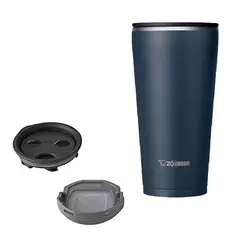 ZOJIRUSHI - Vaso Térmico tapa con filtro te Acero Inoxidable 450ml color azul
